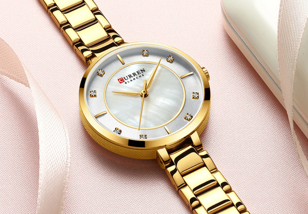 Montre analogique en quartz élégante pour femmes - Décontractée et étanche
