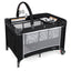 3-in-1 Portable Baby Crib and Playpen with Changing Table - Black