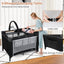 3-in-1 Portable Baby Crib and Playpen with Changing Table - Black