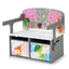3 in 1 Kids Convertible Activity Bench with Storage - Gray