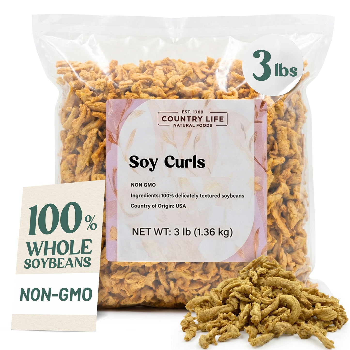 Non-GMO Soy Curls - Versatile Meat Alternative