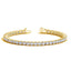 Bracelet de tennis en diamant cultivé en laboratoire en or jaune 14 carats