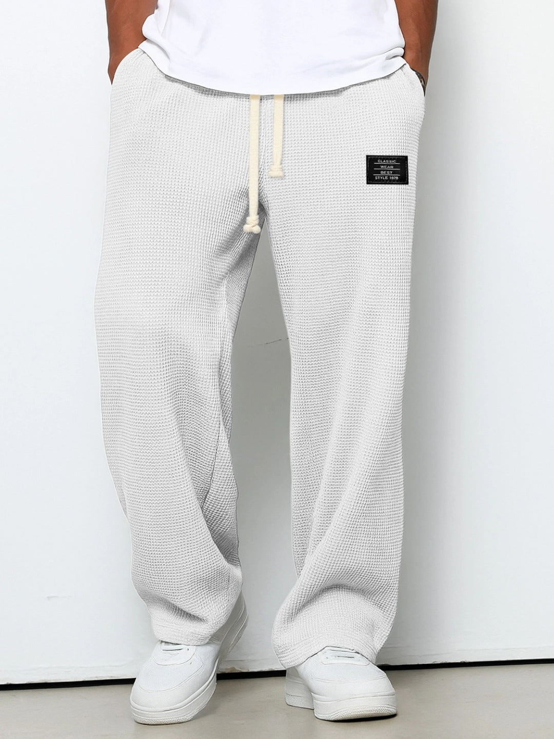Pantalons de survêtement décontractés pour hommes à coupe ample pour le printemps et l'automne