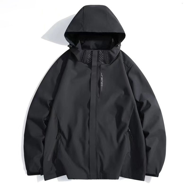 Chaqueta Exterior Impermeable y Cortaviento para Hombre