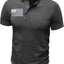 Men's American Flag Short Sleeve Henley Top