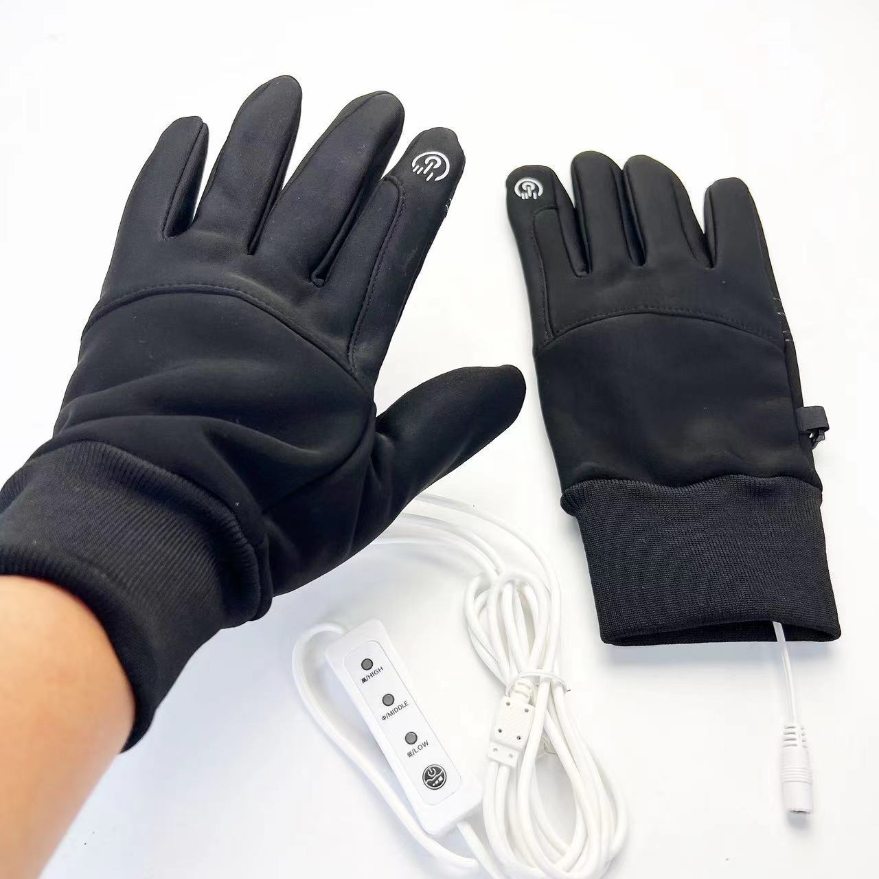 USB Electric Heating Gloves for Cycling and Outdoor Activities