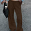 Pantalons de survêtement à taille large avec cordon de serrage