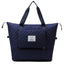 Foldable Travel Duffle Bag with Rhombus Design