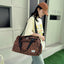 Leopard Print Large Capacity Travel Shoulder Bag
