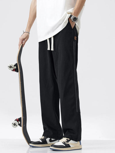 Men's Plus Size Loose-Fit Drawstring Casual Joggers