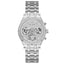 Reloj multifuncional de tono plateado para mujer Guess