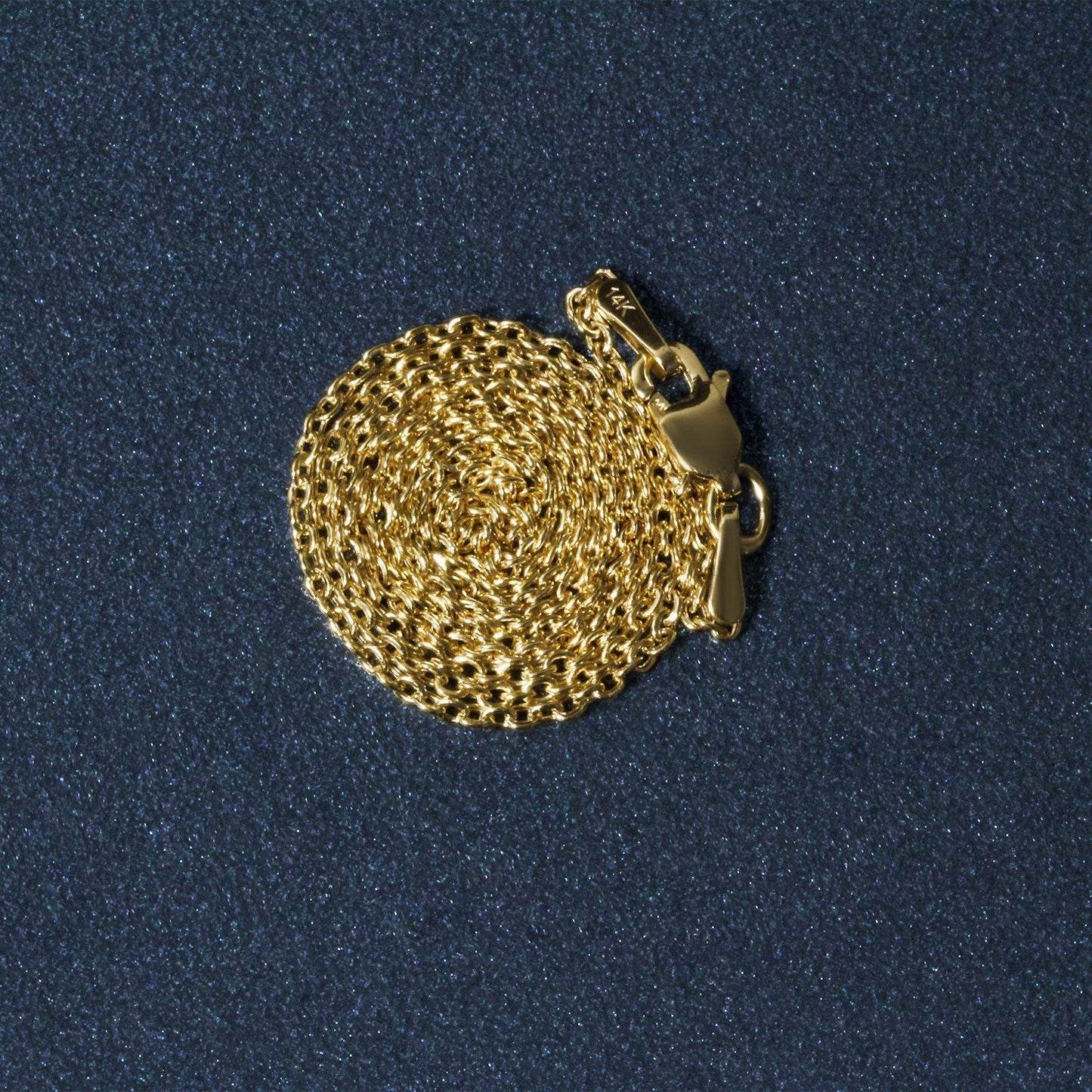 Chaîne en maillons câble légère Forsantina en or jaune 14 carats - 1,5 mm