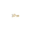 Lab Grown Round Diamond Stud Earrings in 14k Yellow Gold