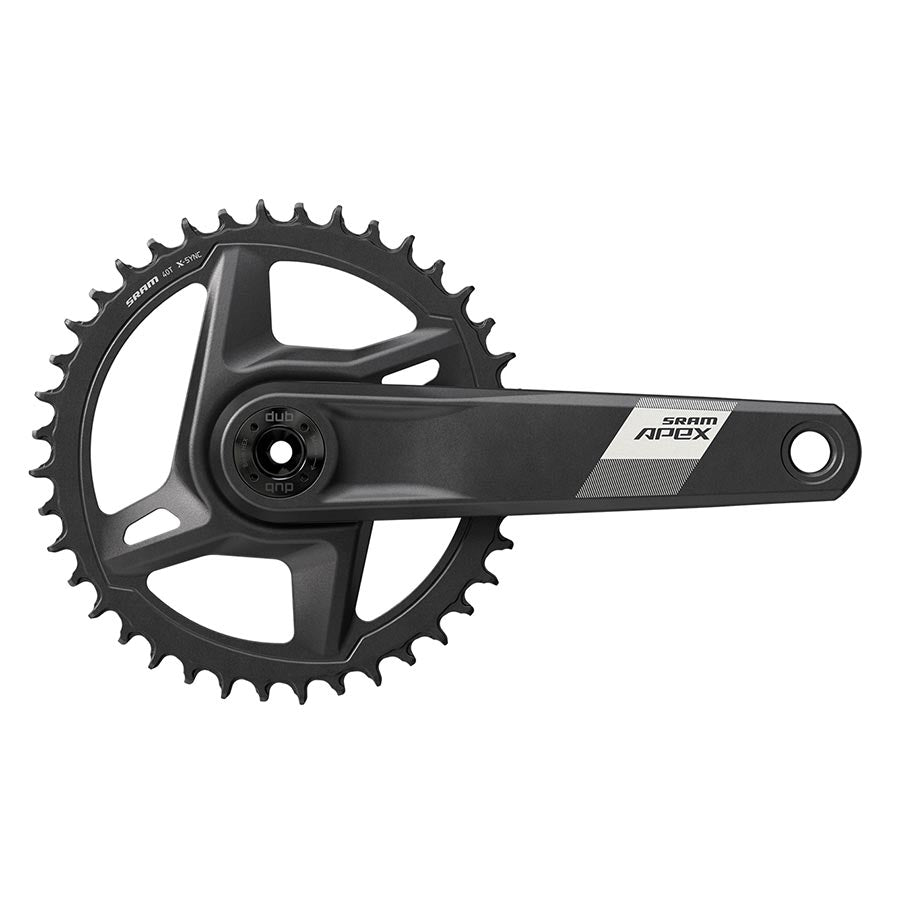 Pédalier SRAM Apex D1 - 12 Vitesses, Montage Direct, 170mm, Noir