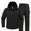 Veste en Soft Shell Coupe-Vent Imperméable Doublée en Fleece pour Hommes