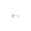 Lab Grown Round Diamond Stud Earrings in 14k Yellow Gold