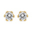 Pendientes de diamantes en forma de corona de oro blanco de 14 quilates - 1/2 Cttw