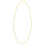 Collar de cadena de cable doble extensible de oro amarillo de 14k