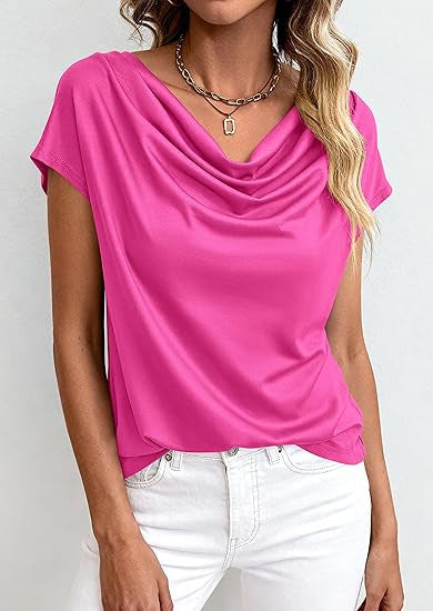 Casual Solid-Color Short-Sleeve Top for Everyday Style