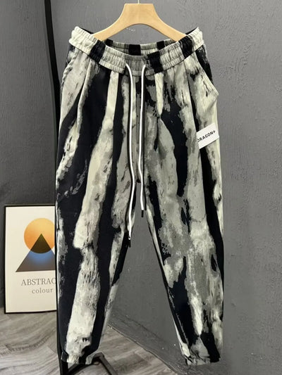 Men's Plus Size Drawstring Pocketed Joggers