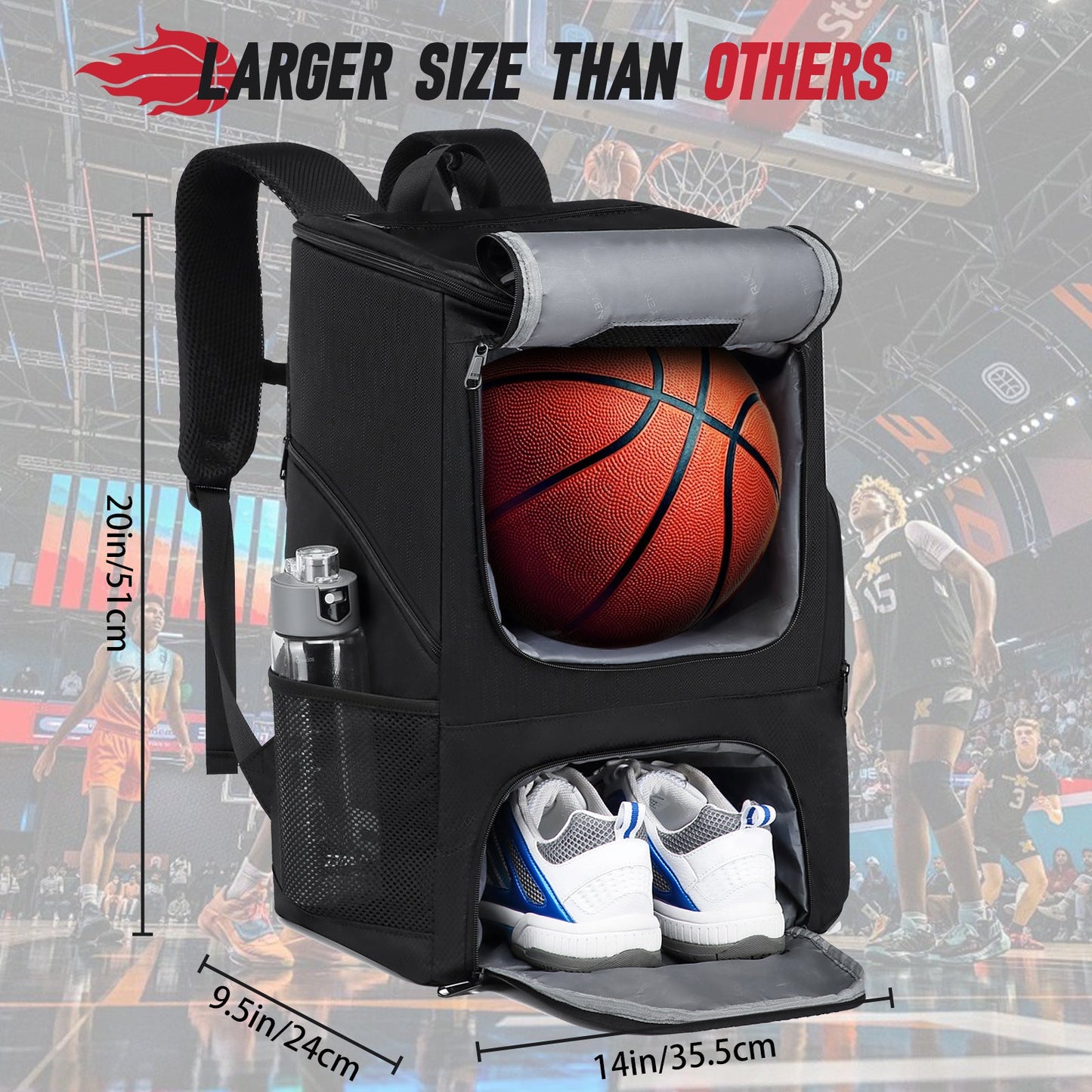 Mochila de Entrenamiento Multifuncional de Baloncesto Premium