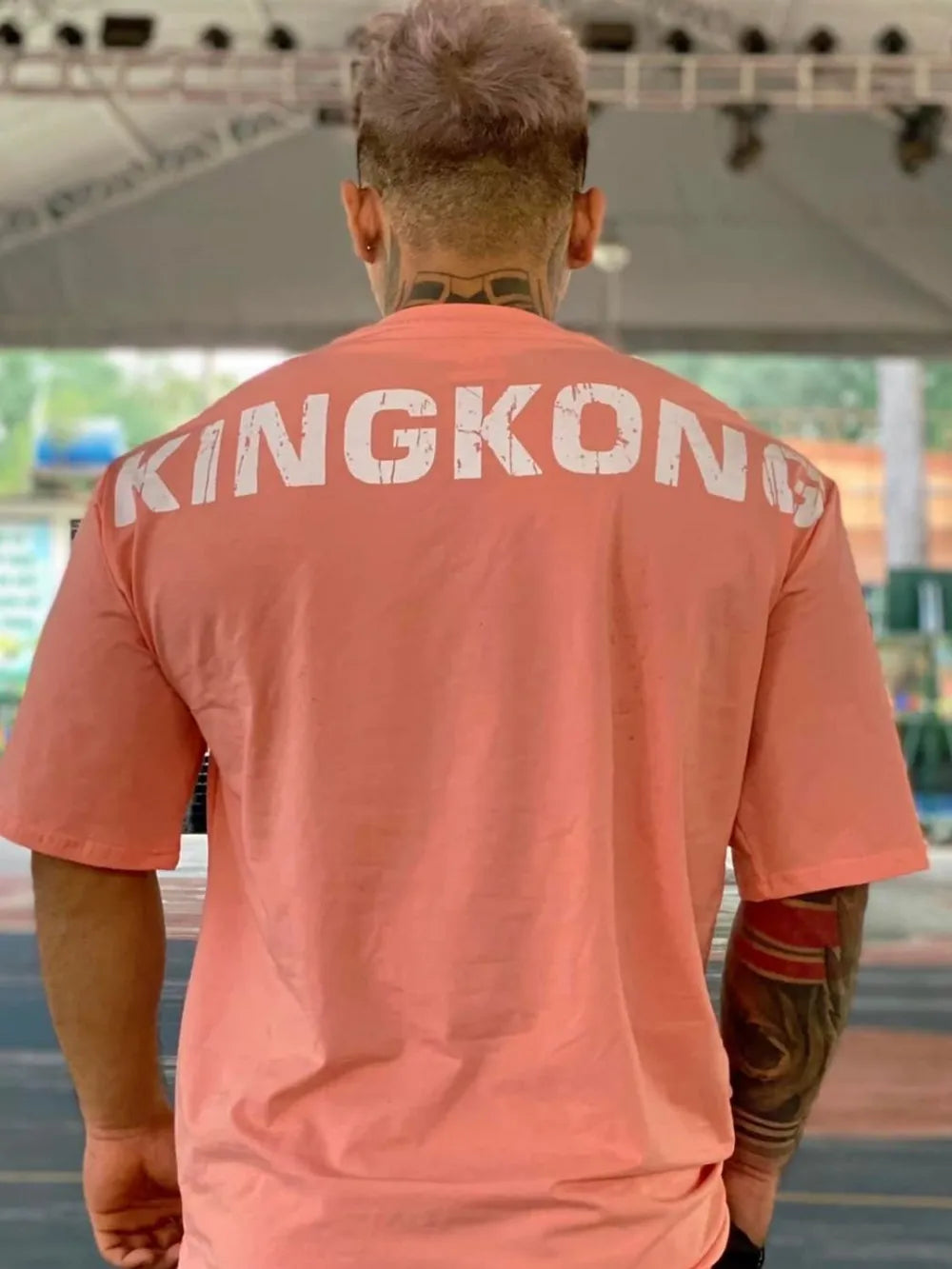 T-shirt à col rond KING KONG pour hommes grandes tailles