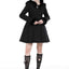 Manteau à capuche noir avec oreilles de chat gothiques