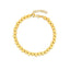 Collier en chaîne à perles en or jaune 14 carats - 5 mm