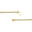 Bracelet de tennis en argent sterling plaqué or jaune 14K avec diamants - 7,25"
