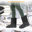 Women's Waterproof Faux Suede Mid-Calf Snow Boots with Fur Lining