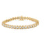 10K Yellow Gold Diamond Spiral Link Bracelet - 3 cttw