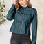 Veste zippée classique à col pour femmes pour une élégance au quotidien