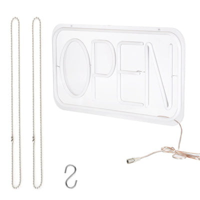 LED Open Sign - 16.5x9.1in Neon Advertisement Board