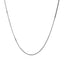 Cadena Clásica de Caja de Oro Blanco de 14k - 0.8mm