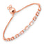 Bracelet en argent sterling avec morganite et diamants de 1,38 carat