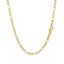 Cadena Figaro Sólida de Oro Amarillo de 10k de 3.0mm