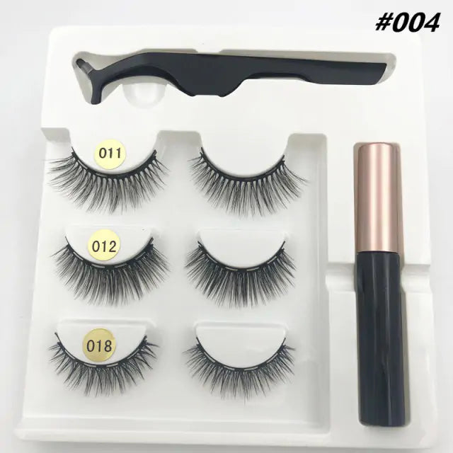 Premium 3D False Eyelashes with Magnetic Eyeliner