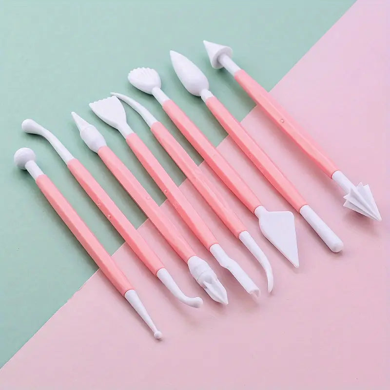 Ensemble d'outils de décoration de gâteaux en fondant de 8 pièces
