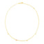 Collar de Amor de Oro de Dos Tonos de 14k