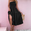 Vestido sin mangas de un solo hombro con fruncido elegante