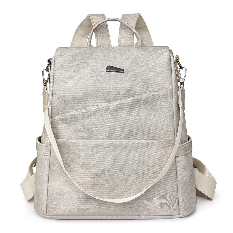 Sac à dos en cuir souple pour femmes pour les voyages et l'école