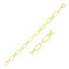 Bracelet en lien en papier en or jaune 14k à haute brillance