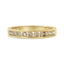 Anillo de banda de diamantes champán chapado en oro amarillo de 14K - Talla 7