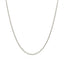 14k White Gold Round Cable Link Chain - 1.5mm