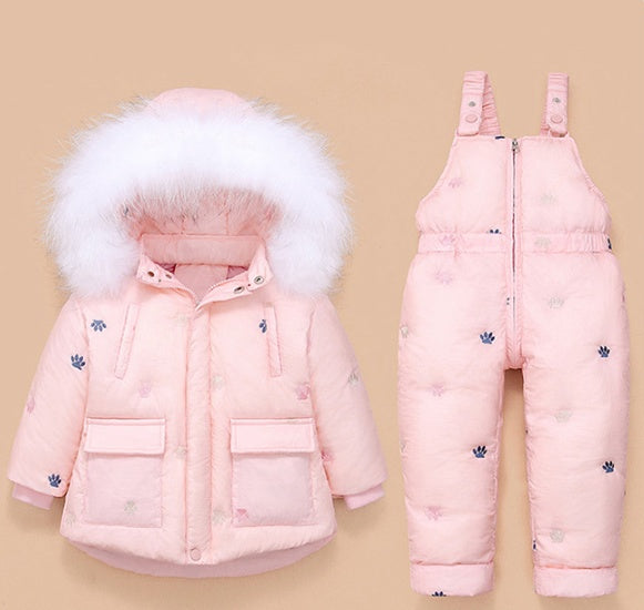 Children's Down Jacket Suit - Stylish Winter Outerwear