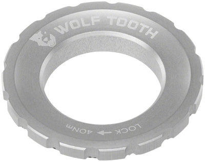 Wolf Tooth CenterLock Rotor Lockring - Crépine externe argentée