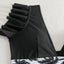 Elegant Black Ruffle V Neck High Waisted Bikini Set