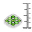 2.37 Carat Chrome Diopside & Diamond Sterling Silver Engagement Ring