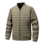 Color-Blocked Cotton-Padded Bomber Jacket for Men