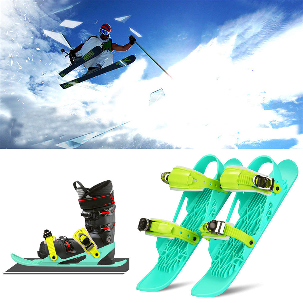 Mini Ski Skates - Portable Adjustable Skiboard Shoes